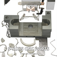 Soporte de Carcasa de Aleación de Aluminio Mecanizado por CNC de una Pieza con Características de Montaje Integradas para Piezas de Equipos de Automatización Industrial