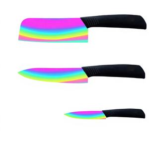 Couteaux de chef vierges en céramique, manche en plastique, ambidextres, compatibles lave-vaisselle, pour la cuisine domestique, vente en gros d'usine, qualité supérieure - Product Image 1