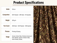 Tela de Terciopelo Estampada, Suave, Ligera, Transpirable, Antiarrugas, Lisa, con Estampado Animal, para Vestido Kaftan