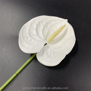 Real Touch PU Anthurium Fleurs artificielles décoratives à fleur unique pour l'obtention du diplôme d'Halloween en toute <span class=keywords><strong>occasion</strong></span> - Product Image 4