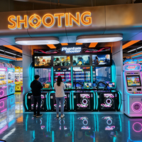 Yulong Sports C3 – Nouvelle machine de jeu d'arcade de tir à monnayeur en métal et laiton, simulateur de tir chinois/anglais pour 1 à 4 joueurs