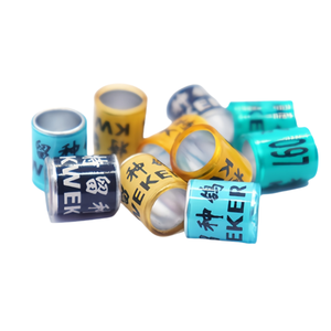 Groen Rood Zwart Geel Kleur Duif Voet Ringen Aluminium Plastic Pluimvee Beenbanden Duif Voetmarkeringen Beenring - Product Image 1