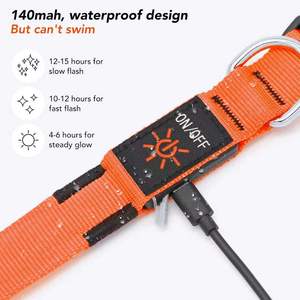 Cheapest Door to Door Air Freight Anazon Fba Cost Led <b>Dog</b> Collar with air Tag <b>Dog</b> Collar with <b>Light</b> <b>Dog</b> Collar with Usb c Led - Product Image 4
