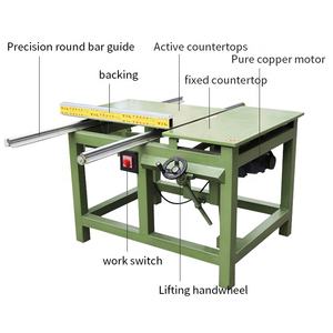 Petite scie à table coulissante pour la fabrication de meubles, capable de couper à 45 degrés, vendue à bas prix - Product Image 5
