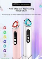 Appareil de beauté exclusif pour usage domestique, masseur oculaire, technologie photonique 7 couleurs, portable pour le visage et le cou