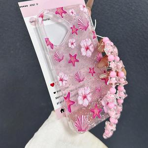 Nouvelle <span class=keywords><strong>coque</strong></span> de téléphone rose à motifs pour iPhone 16 18 Pro Max 13 12 17, <span class=keywords><strong>coque</strong></span> transparente en cristal avec paillettes, <span class=keywords><strong>coque</strong></span> arrière pour téléphone portable - Product Image 3