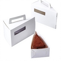 Boîte d'emballage portable pour desserts de l'heure du thé, gâteaux triangulaires en mousse, tranches de gâteau West Point, sandwichs