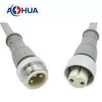 Projet d'éclairage solaire faisceau de câbles étanche Moled M16 connecteur en métal pré-câblé mâle femelle 2 ~ 6PIN connecteur LED IP65