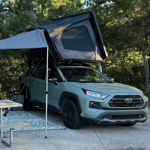 Tente de toit rigide pour SUV, 4 personnes, en aluminium, avec panneau solaire, pour camping et randonnée - Product Image 1