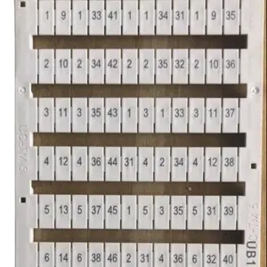 Fixed bridge Type Terminal marking accessories Terminal Block Strip