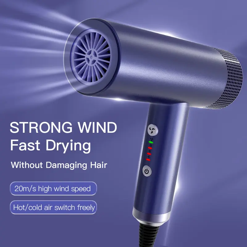 Wholesale Price Cool and Hot Air Hair Blower with Removeable Tuyere Hair Care Diffuser Noise Reduction Hair Dryer Electric Ionic