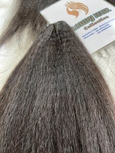 Virgin <b>Hair</b> Weave <b>Kinky</b> <b>Straight</b> <b>Hair</b> 100% Raw Brazilian <b>Hair</b> Full Cuticle Aligned For Sale - Product Image 4