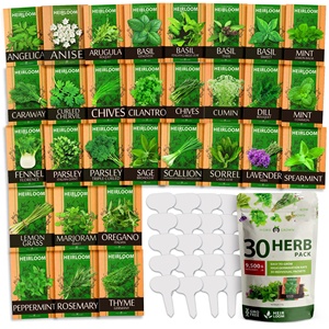 30 hạt giống thảo mộc gia truyền không GMO gói nhiều loại thảo mộc ẩm thực để trồng trong nhà ngoài trời cho vườn thủy canh bao gồm - Product Image 1