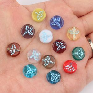 Crystal Czech Glass DIY <strong>Bracelet</strong> 10*<strong>11mm</strong> Blue Round Butterfly Loose Crystal <strong>Beads</strong> Imported Accessory - Product Image 2