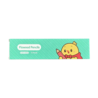 FLOWood – Lot de 12 crayons HB avec gomme, mine résistante aux cassures, crayons en graphite personnalisés pour enfants, école, bureau, papeterie en gros