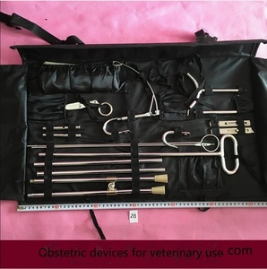 Ensemble d'instruments obstétricaux vétérinaires de 20 pièces en acier inoxydable, kit de naissance pour bovins, outils de chirurgie animale - Product Image 5