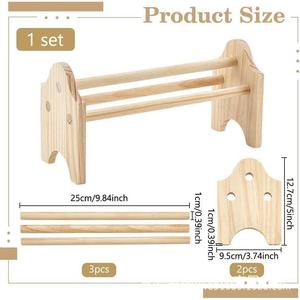 Estante de almacenamiento de madera para herramientas de joyería, organizador de escritorio con soporte para 5 alicates, soporte para herramientas de reparación para manualidades DIY - Product Image 2
