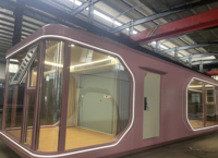 Cápsula Espacial Prefabricada Moderna con Energía Solar, Estructura de Acero, Hotel Turístico, Panel Sándwich para Exteriores, Cabaña Personalizada