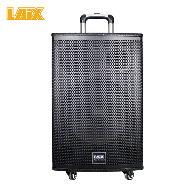 Laix Audio 2020 Professional Big Power Audio 180W Outdoor Party Trolley Speaker Active Speaker with Wireless Mic