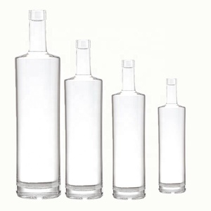 Chai Trong Suốt Trực Tiếp Từ Nhà Máy Chai Thủy Tinh Siêu Đá Lửa Hình Tròn 700Ml 750Ml Chai Rượu Whisky Rượu Mạnh Rượu Rum Gin - Product Image 1