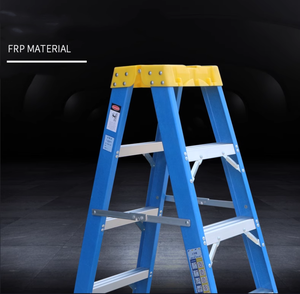 Échelle pliante en FRP 4 6 8 10 <span class=keywords><strong>12</strong></span> pieds Fabricant Échelle d'isolation Échelle pliante en fibre de verre Fournisseur d'échelles à marches pliantes - Product Image 4