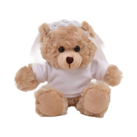 Ours en peluche du fabricant, robe de couple, jouet en peluche doux pour la Saint-Valentin, décorations de mariage, remplissage en coton PP