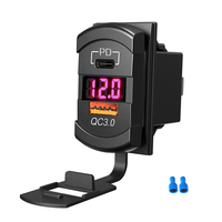 Chargeur rapide étanche Double PD QC3.0 Chargeur USB Panneau d'interrupteur à bascule