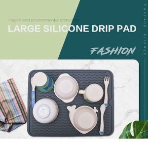 New Creative <b>Dining</b> Mat New <b>Folding</b> Kitchen Silicone Dish Drying Heat Resistant Mat Dish Mat Durable Silicone Dish Drying Pad - Product Image 6