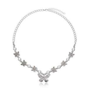 Collana con ciondolo a farfalla gotica per donna girocollo estetica accessori a catena Grunge ragazza colletto Indie gioielli amici - Product Image 1