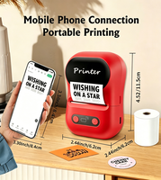 Mini-imprimante thermique 58 mm pour étiquettes adhésives personnalisées avec batterie 1500 mAh et garantie 1 an - En stock