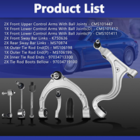 Kit de suspension Frenzybro avec bras de commande supérieur et inférieur avant, rotule et biellette de direction pour Panamera (970) 2010-2013
