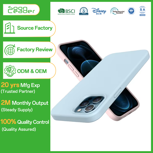 Soonleader Liquid Silicone + PC Shockproof Cell Phone Case for 12 Series Soft-Touch Finish Four-Sided Protection Sports