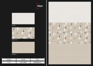 Azulejos cerámicos de pared de primera calidad de 300x600 mm para baño y cocina, con acabado brillante, mate, efecto azúcar tallado, diseño de pared interior de lujo. - Product Image 5