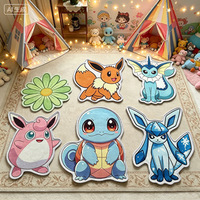 Tapis personnalisé en forme de squelette d'anime, imprimé, moderne, pour la décoration intérieure, doux, cool, de forme irrégulière, découpé, tapis de zone anime