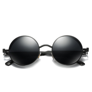Jamie 888 Round Polarized Sunglasses Metal Frame UV400 Protection Unisex Fashion Glasses - Product Image 4