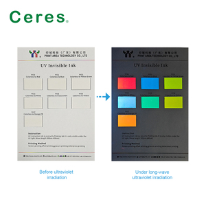 High Quality Colorless to Orange,security <strong>Ink</strong> <strong>Offset</strong> <strong>UV</strong> Invisible <strong>Ink</strong> for Security Paper,show Color Under the <strong>UV</strong> Lamp,1kg/can - Product Image 6