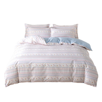 Vente en gros de draps de lit personnalisés en coton 100% - Ensemble de literie 4 pièces - Housse de couette - Taille King Size - Taille Queen Size - Taille Full - Super doux - Luxe