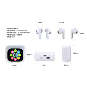 Audífonos TWS con Pantalla Táctil Inteligente, Cancelación Activa de Ruido (ANC), Estuche con Pantalla LCD, Controladores Híbridos Duales, Elección Profesional - Product Image 5