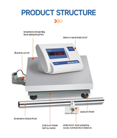 Báscula de plataforma SKZ-K9 con interfaz RS232C RS485, impresora opcional y calibración externa para línea de producción