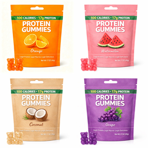 OEM Doğal Şeftali Aromalı Yüksek Proteinli Sakızlar, 17g Kas Güçlendirici Whey <span class=keywords><strong>Protein</strong></span> İzolatı ile - Product Image 1