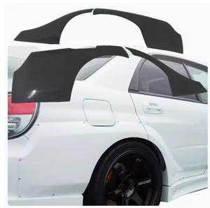 02-07 para <span class=keywords><strong>Subaru</strong></span> Impreza <span class=keywords><strong>WRX</strong></span> 4dr Kit de carrocería actualización nuevo difusor de parachoques trasero ancho con guardabarros delantero y trasero bengalas recortes de escape - Product Image 3