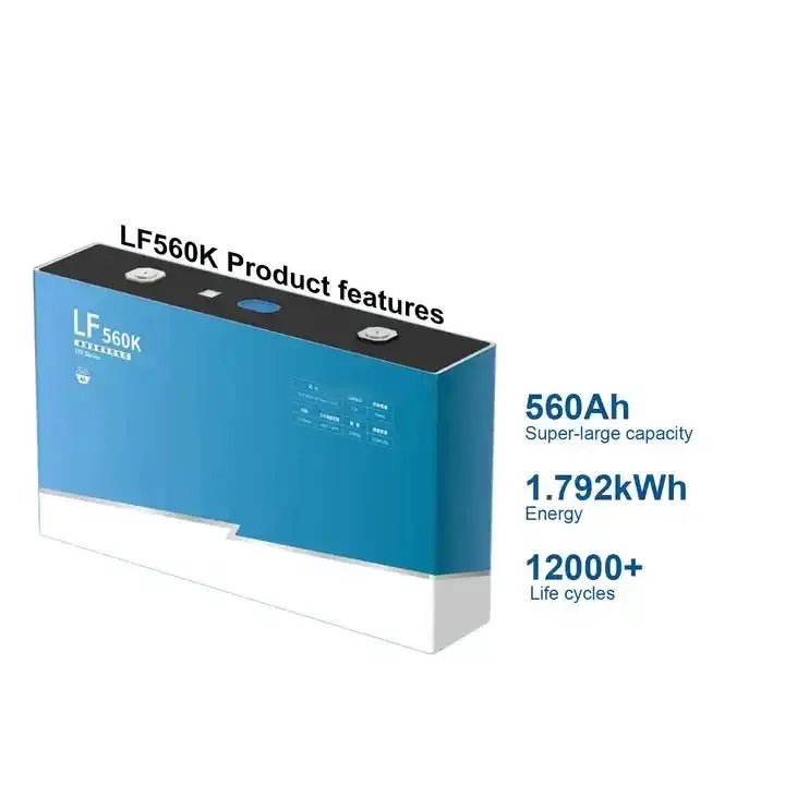 Lifepo4 560ah 12000 Cyclus 3.2V 560K Lifepo4 Prismatische Cel 600ah Lifepo4 Batterij Lithium-Ion Cel