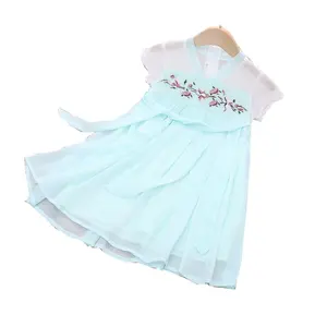 子供の韓服シフォン中国の伝統的なガールのドレス夏