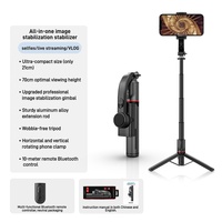Gimbal-Stabilisator 360-Grad Faltbares Stativ & Selfie-Stick mit Fernbedienung für Digitalkamera Vlogging
