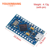 Pro Micro utiliza el microcontrolador Atmega32U4 con su propio programa de actualización USB, placa de desarrollo de microcontrolador de 5V/16M