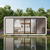Maison conteneur modulaire préfabriquée de luxe en acier, de style européen, en forme de pomme, alimentée à l'énergie solaire et écologique, fabriquée en Chine