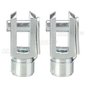 2pcs M6 M8 M10 Universal Silver M6 M8 <b>Boot</b> Bonnet Trunk Gas Strut End Fitting Pin Ball Joint Valve <b>Spring</b> Holders - Product Image 5