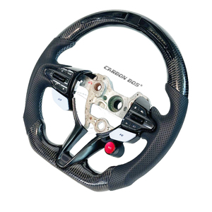 Volante Deportivo de Fibra de Carbono Negra con Soporte para Pantalla LED para Hyundai Elantra <span class=keywords><strong>N</strong></span> I30N I20N Kona <span class=keywords><strong>N</strong></span> 2019-2025 - Product Image 2