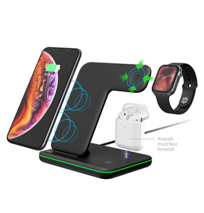 Nuevo estilo 3 <span class=keywords><strong>en</strong></span> 1 inalámbrico cargador de pared 20w cargador magnético 3 <span class=keywords><strong>en</strong></span> 1 para <span class=keywords><strong>Iphone</strong></span> Smartwatch <span class=keywords><strong>Airpods</strong></span> - Product Image 1