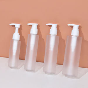 LZ Pack 3,3 oz 5oz 6,7 oz 10oz 16,7 oz PET blanco a botella de Aceite Corporal Etiqueta Privada botella de loción corporal vacía esmerilada con bomba - Product Image 1